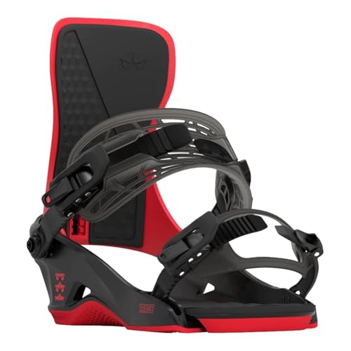 Rome Trace Snowboard Bindngs 2024 - Black/Red Large/X-Large