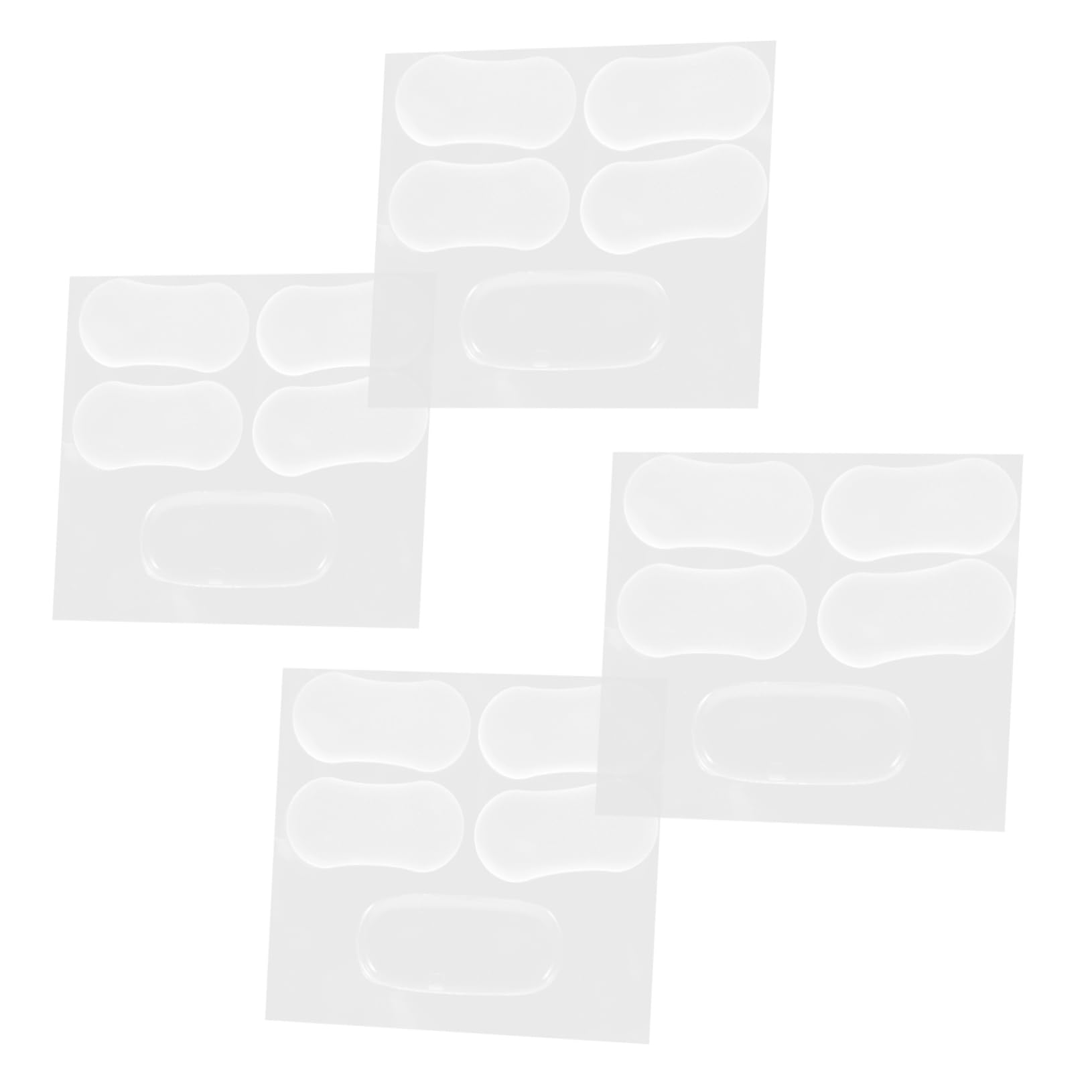HOMSFOU 100piezas Parachoques De Asiento De Inodoro De Transparente Accesorios De Tapa De Inodoro Almohadillas para Asiento Amortiguadores para Muebles y Gabinetes Fáciles De Instalar