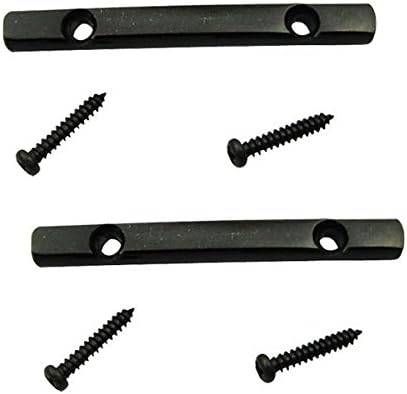 Gesh Tree Guides String Retainer Bar for Strat Tele Guitar, Black (Pack of 2)