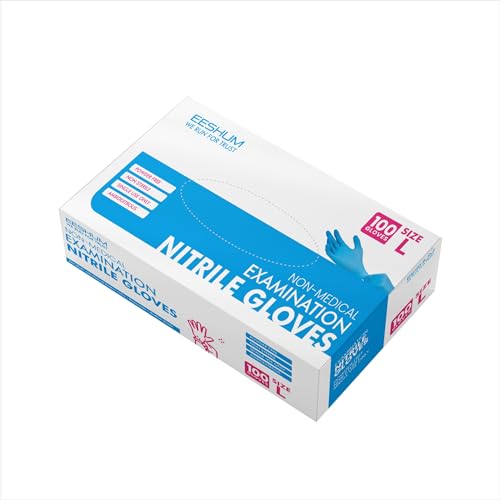 Image of Nitrile Gloves, 4mil-100 Count, Gloves Disposable Latex Free, Disposable Gloves for Household, Food safe (10 Box L)