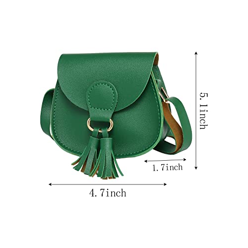 SOTOGO 3 Pieces Little Girls Crossbody Purses Toddler Mini Cute Princess Handbags Shoulder Messenger Bag for Kids, Tassel Style2