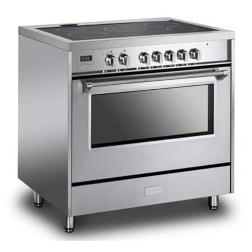 GarveeHome 36" Electric Range Oven, 4.3 Cu.Ft. Freestanding Convection Oven With 5 Heating Elements, 7 Functions, Professional Fan Convection Oven, Smooth Glass Top, In Stainless Steel