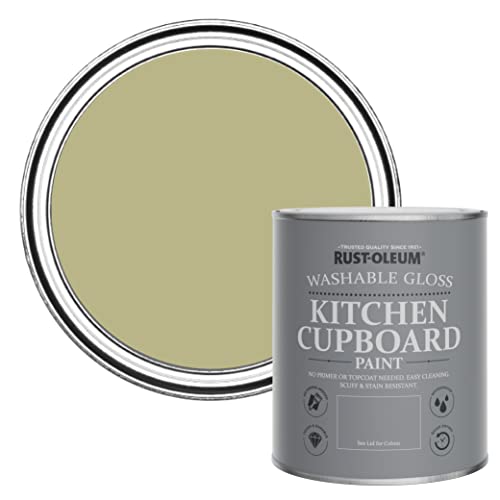 Rust-Oleum Green Kitchen Cupboard Paint in Gloss Finish - Sage Green 750ml