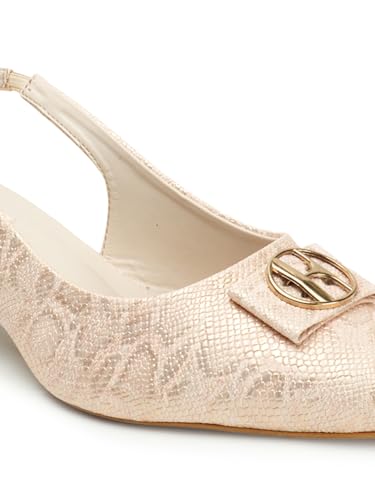 Image of ELLE Women's Pointed Toe Kitten Heel Sling Back Mules