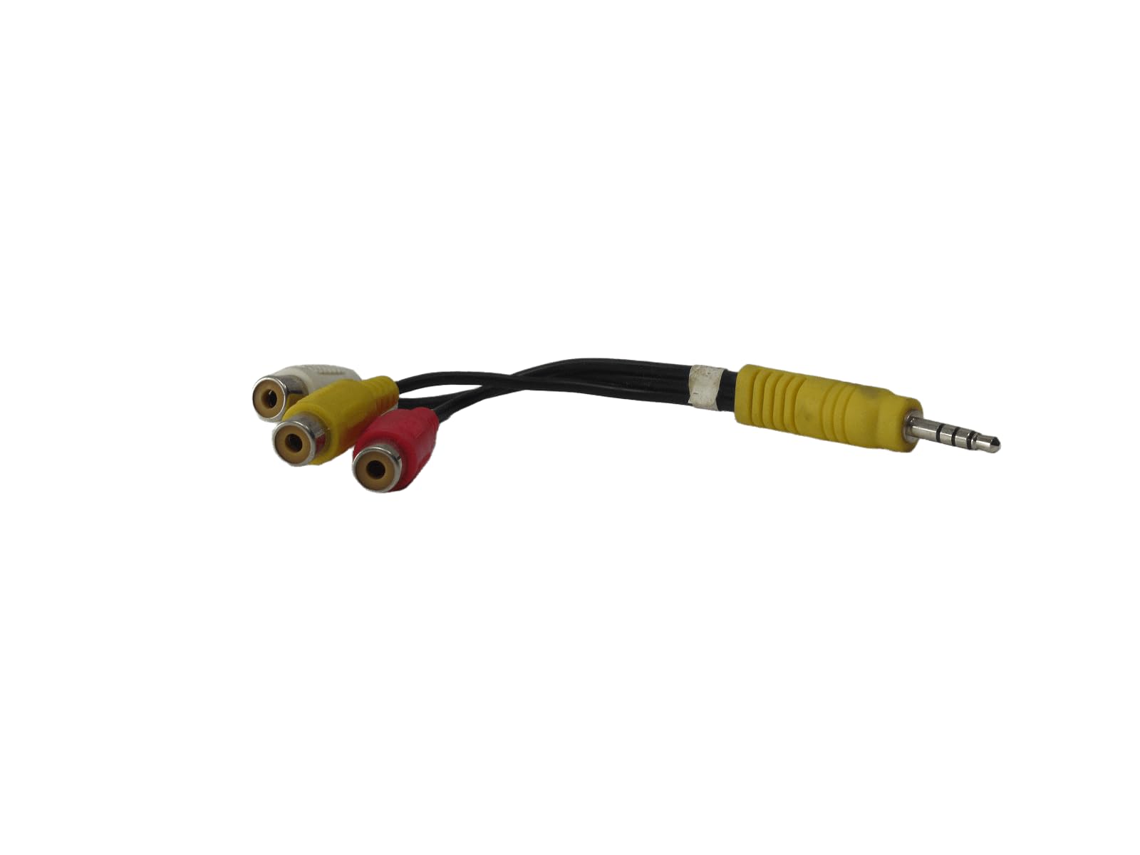 Cable adaptador de audio y vídeo de 3,5 mm macho a 3 RCA hembra, enchufe 4C de 3 pulgadas, negro, amarillo, rojo, divisor AV compuesto en Y