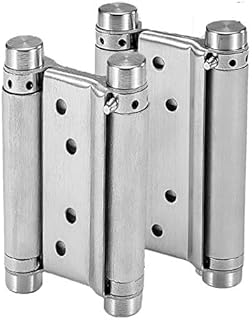 Pair of 5†Stainless Steel Cafe Saloon Door Swing Self Closing Double Action Spring Hinge (2pcs)