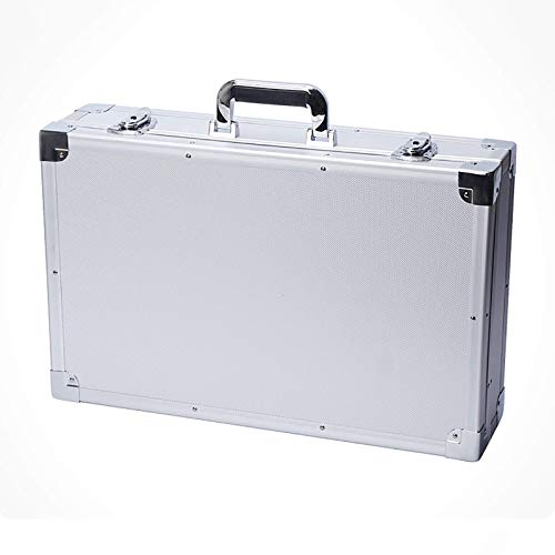 Aluminum Hard Case Briefcase Toolbox Carrying Case Portable Tool Case Protect Your Valuables Large Size 550X350X140 Mm3
