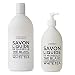 Compagnie de Provence Savon de Marseille Extra Pure Liquid Soap - White Tea - 16.9 Fl Oz Glass Pump Bottle and 33.8 fl oz Plastic Bottle Refill