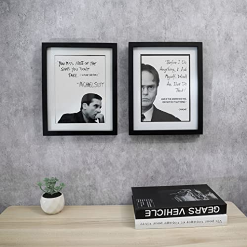 Homazing The Office Michael Scott + Dwight Schrute Motivational Quote Frame Wall Art Decor 8X10 The Office Gift thumb #4