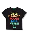  United Colors of Benetton T-Shirt Camiseta de Tirantes, Negro (Negro 100), 86/92 (Talla del Fabricante: 2Y) para Bebés