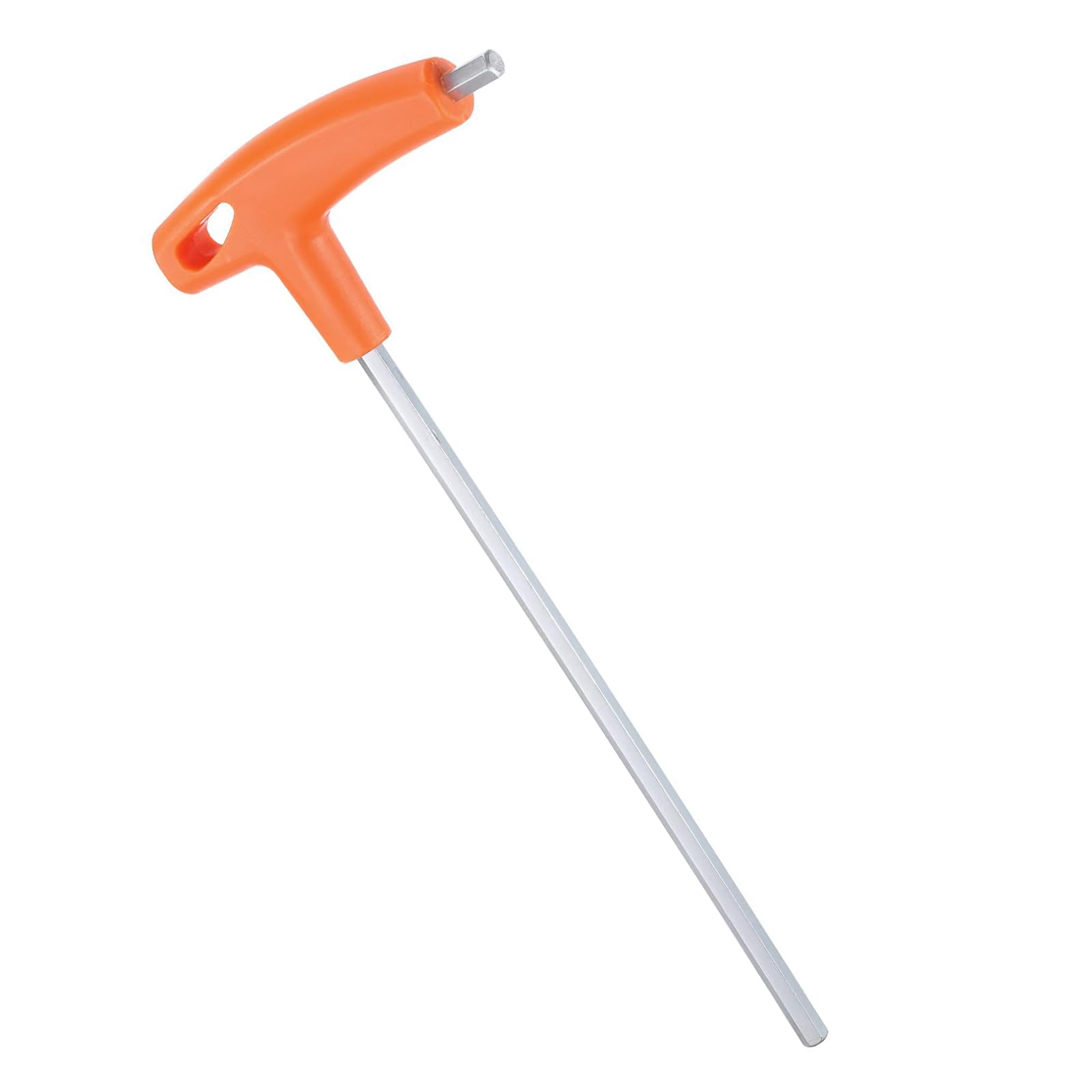 TA-VIGOR 5mm T-Handle Hex Key Wrench, Extra Long CR-V Steel T-Bar Spanner with Double-Head Design for Automotive, Bicycle, Motorcycle and Household Maintenance, Orange