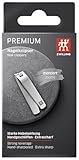 ZWILLING Nagelknipser (Für Fingernägel und Fußnägel, starke Hebelwirkung, leicht gebogene Schneide, hypoallergen), Premium, Silber, 60 mm