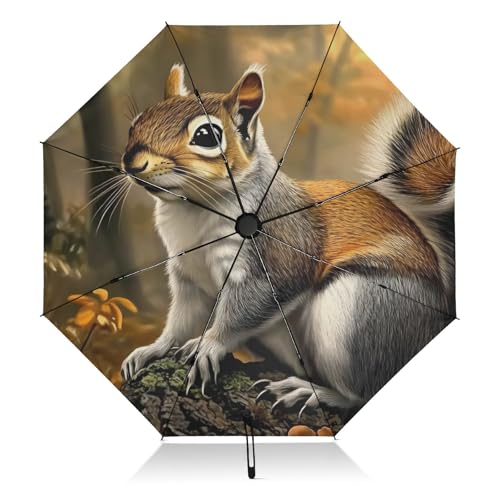 Parapluie de poche écureuil anti-vent : dites adieu aux averses soudaines et aux coups de soleil