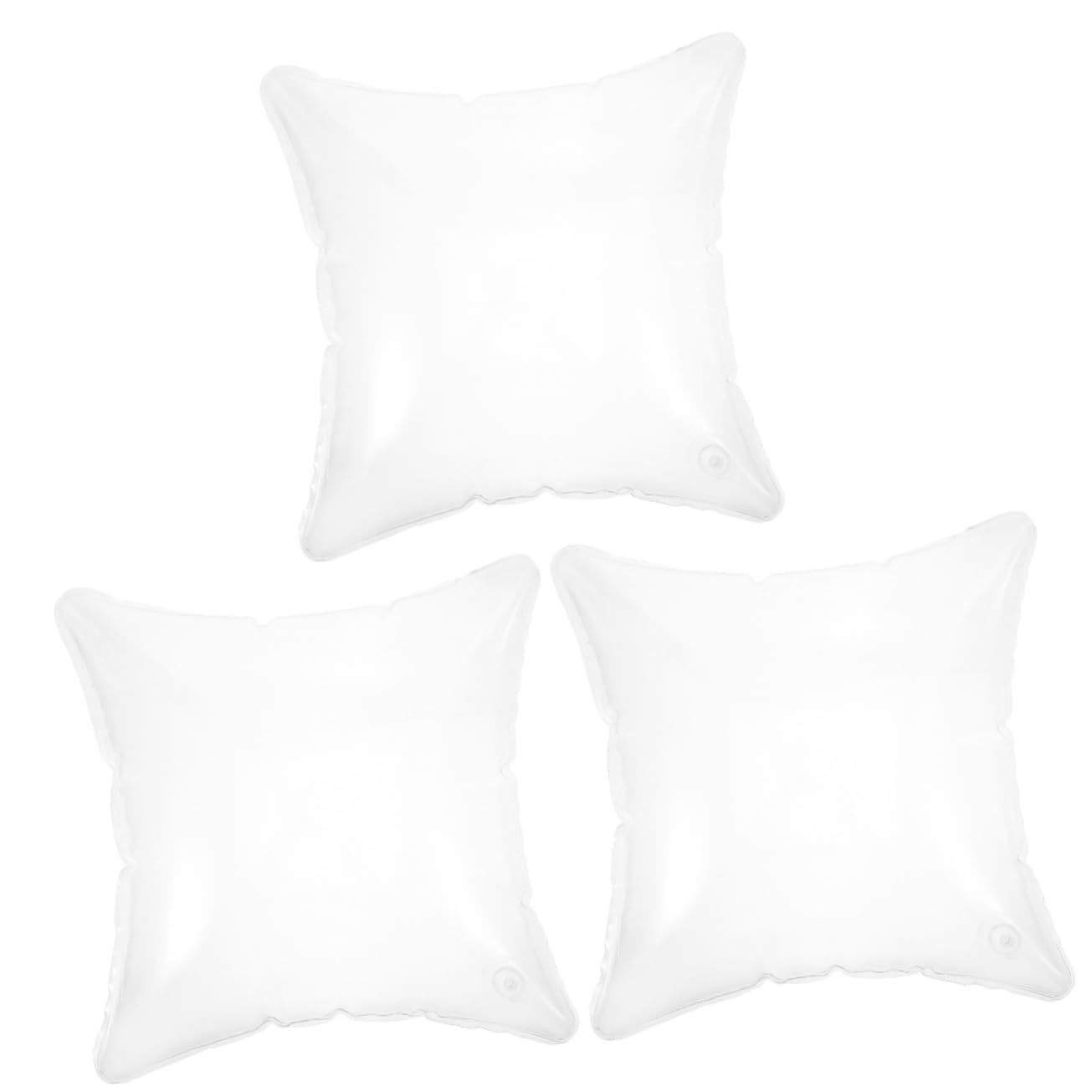 VOSAREA 3pièces Oreiller Gonflable Transparent pour Camping Et Voyage Coussin Portable Et Confort Doux avec Valve Air