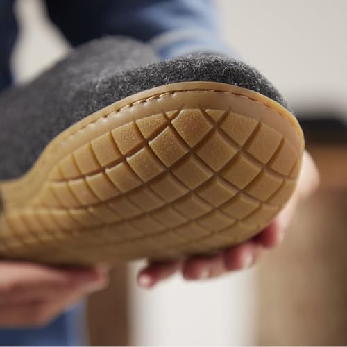 Image of Glerups 100% quality wool mix Shoe Slipper with rubber sole - Unisex