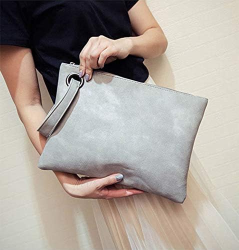 Lovesome Pochette Da Donna – Tracolla E Porta Cellulare Leggera, Colore Grigio Nuvola, Con Slot Per Carte