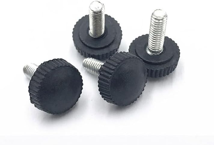 22pcs M4*6mm knob screw bolt plastic head rotating screws round chassis panel lighting adjustment hand twist bolts nail