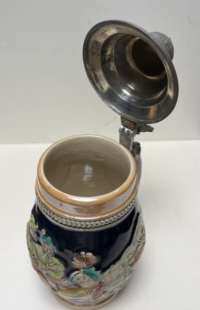 Amazon.co.jp: ビアマグ ドイツ 西ドイツ 陶磁器 陶器 蓋付き ビール