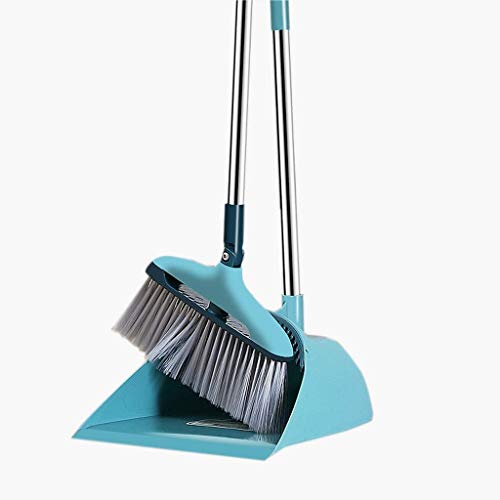Quirlbesen, Besen- und Kehrschaufel-Set – selbstreinigende Besenborsten – Besen- und Kehrschaufel-Kombination for Küche, Haus und Lobby