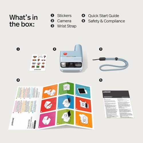 Polaroid Go Generation 3 - Mini Appareil Photo instantané - Bleu Clair (9195) - Uniquement Compatible avec Go Film
