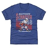 500 LEVEL Matthew Schaefer New York Player Name Youth Shirt (Tri Royal, 10-12Y Large)