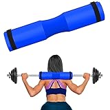 🏋️‍ [Disfrute del apoyo durante el entrenamiento] - la almohadilla de barra para sentadillas es imprescindible para todos los niveles de levantadores de pesas. No tiene que preocuparse por el cambio de equipo mientras la barra descansa contra su cuello debido al diseño de muesca en cada extremo de nuestra almohadilla para barra. También puede sujetar la barra con fuerza en esta muesca sin preocuparse de que se caiga detrás de su cabeza.