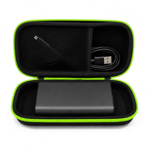 Image of GadgetBite Universal EVA Power Bank Case Cover for 10000mAh 20000mAh & 30000mAh Power Banks Shockproof Protective Carry Case for PowerBank Compatible with Xiaomi Ambrane URBN Boat PowerBanks - Green