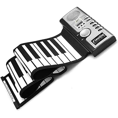 Lychee Portable Flexible 61 Keys Roll Up Soft Keyboard Piano MIDI Folding Electronic Piano Musical Instruments Cover
