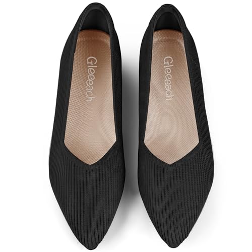 Women Flats Non Slip Work Shoes Pointed Toe Comfortable Dressy Casual Shoes Ballet Flats for Women