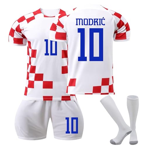 Kroatien 24 Fußball Trikot, Modric Hause/Auswärts Fußball Trikot für...