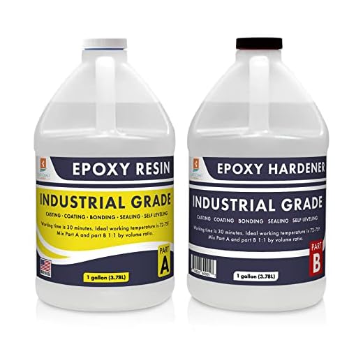 Epoxy Resin 2 Gallon Kit Industrial Grade | Easy to Use, Super Strong, Glossy, Clear, Water-Resistant | for Bonding, Sealing, Casting, Coating, Filling, Gluing - (1 Gallon + 1 Gallon)