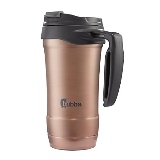 bubba Hero Dual-Wall Vacuum-Insulated Stainless Steel Travel Mug, 18 oz., Rose Gold