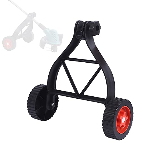 HUIOP Universal Lawn Trimmer Auxiliary Wheel Handy Cordless Lawn Mower Accessory Adjustable 25-28mm Grass Trimmer Support Wheel