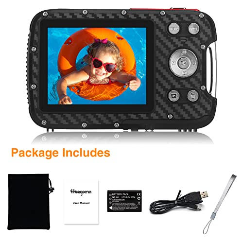 Waterproof Digital Camera For Kids,Hd 1080P 16 Ft Underwater Camera 2.8" Lcd 21Mp Kids Video Camcorder With Rechargeable Battery,Point And Shoot Camera For Teenagers Students Gifts #TOP6