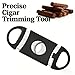 2-Piece Cigar Cutter Set – Plastic & Stainless Steel Guillotine Cutters for Precise Trimming