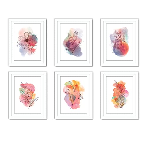 Image of RANDOM Premium Square Wall Painting Set of 2, 38 x 38 cm (White Frame)