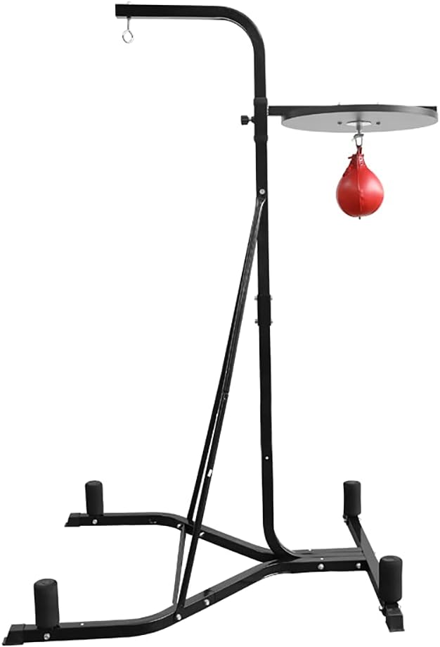 YOLENY Boxing Bag Stand Premium Material Martial Arts Equipment, Boxing Stand for Heavy Bag and Speed Bag, Includes Speed Bag for Speed Training, Up to 220 lbs, for Home and Gym Fitness : Sports & Outdoors