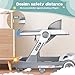 Baby Walker with Wheels 4 in 1 Foldable Activity Center with Mute Wheels Adjustable Heights Anti-Fall Activity Center for Boys Girls Safe Infant Toddler Walker with Footrest for 6-24 Months