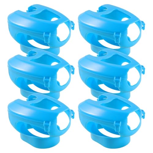 Râtelier fixe pour pigeons support de fixation alimentation remède oiseaux 6pcs