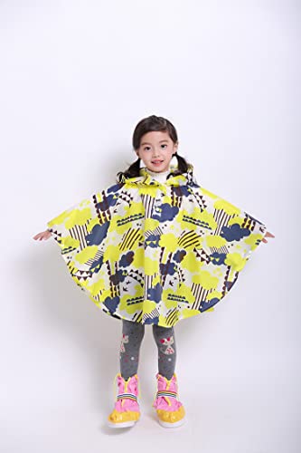 Image of Freesmily Kids Cute Raincoat Waterproof Rain Poncho Jacket Coat for Girls Boys