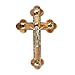 ChristianityWorld Charming Mother of Pearl Plated 14 Stations Wall Wood Cross Crucifix with Holy Essences Made of Olive Wood 11"