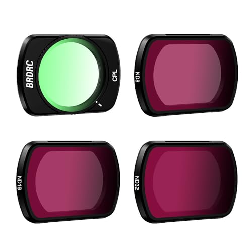 UKATOF DJI Pocket 3�Ή��t�B���^�[ �����Y�ی�t�B���^�[�Z�b�g ((CPL+ND8+ND16+ND32)