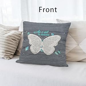 Asisitinheavenandwatchyoueverydaybutterflythrowpillowcoverinspirationalbutterflycushioncoverforsofabedhomedecor18x18inchgiftforawidowedfriend Urban Country Home Decor As i sit in heaven and watch you everyday butterfly throw pillow cover inspirational butterfly cushion cover for sofa bed home decor 18 x 18 inch gift for a widowed friend urban country home decor