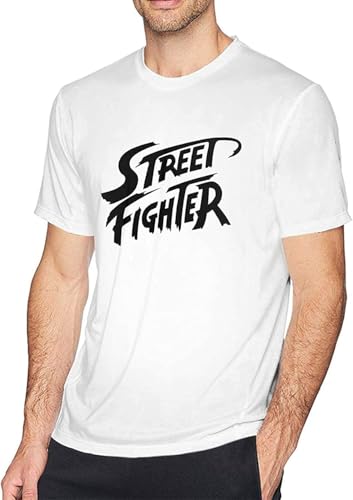 ETTUWSDFV Street Fighter Men's Short Sleeve T-Shirt Manches Courtes(XX-Large)
