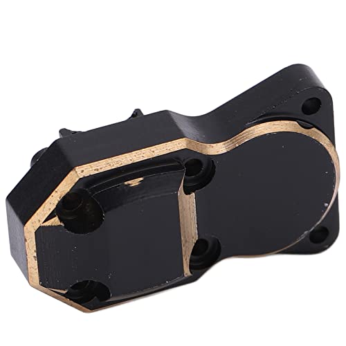 RC Car Differential Cover, RC Car Brass Differential Cover Black 1/24 Simulation Model for Axial SCX24 AXI90081 AXI00001 AXI00002