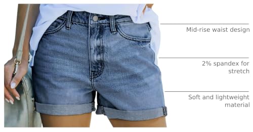Image of MODARANI Denim Shorts for Women Distressed Jean Shorts Ripped Summer Hot Short
