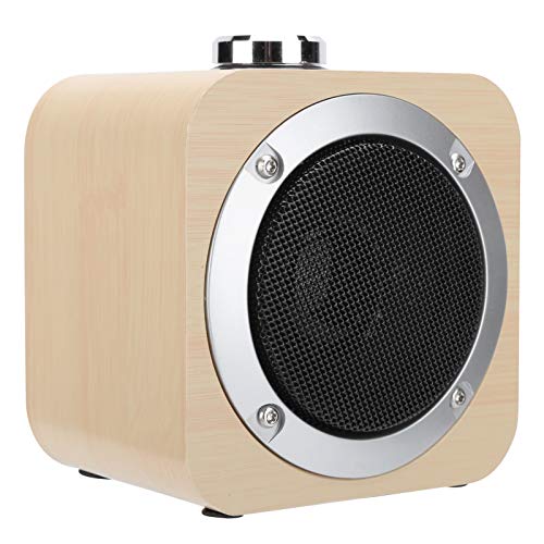 Preisvergleich Produktbild Pusokei Bluetooth-Lautsprecher, tragbarer kabelloser Holzlautsprecher, 10 m Übertragungsentfernung, universeller Kompatibilitätslautsprecher für Mobiltelefone, Computer, Tablets