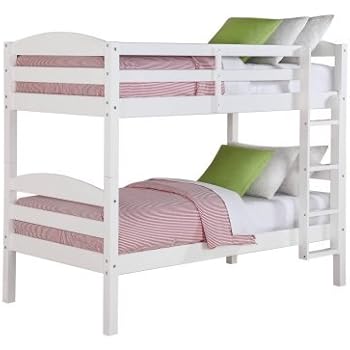 better homes and gardens leighton twin over twin wood bunk bed