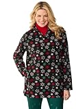Woman Within Women's Plus Size Half-Zip Micro Fleece Sweatshirt