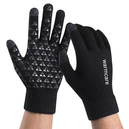 HUNTSMANS ERA Winter Touchscreen, Anti-Slip Warm Thermal Woolen Gloves for Men and Women/Winter...